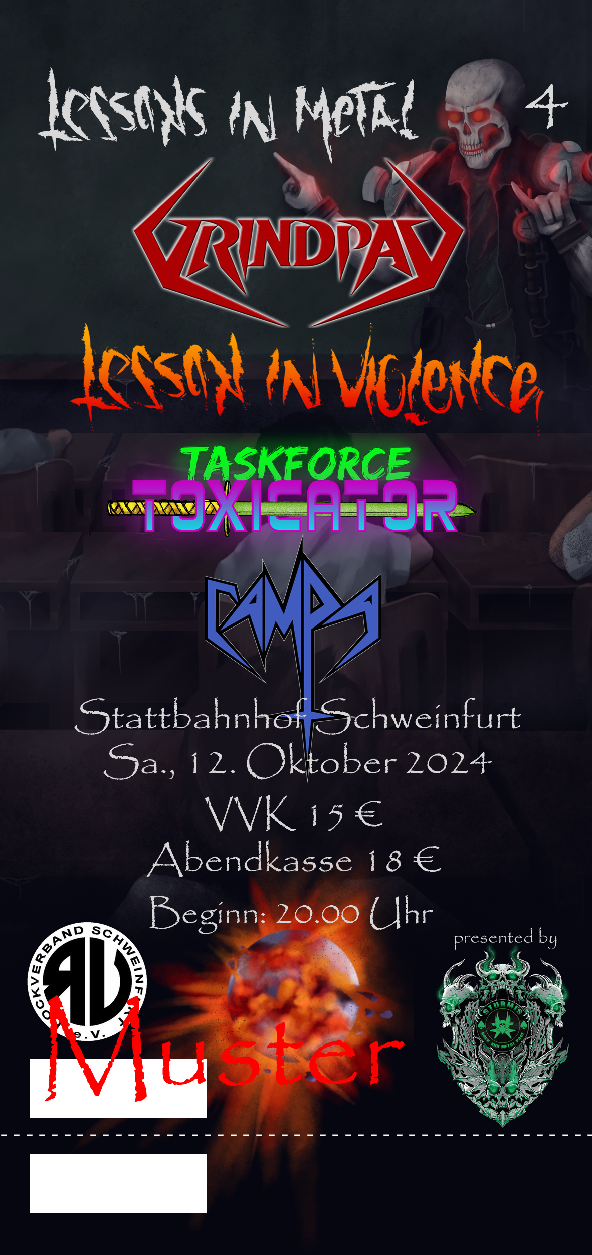 Ticket for the show Lessons in Metal 4
